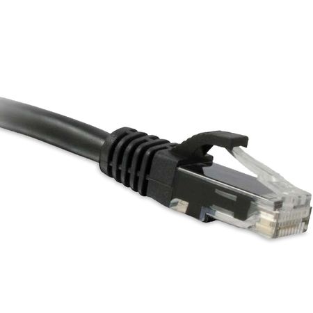 ENET Enet Cat5E Black 6 Inch Patch Cable w/ Snagless Molded Boot (Utp) C5E-BK-6IN-ENC